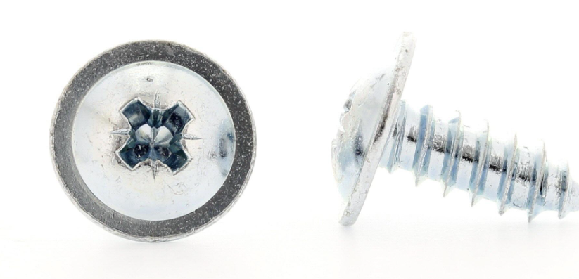 PLATESKRUE LINSEHODE MED FLENS OG POZIDRIV BS 4174 ELFORSINKET, BUTT ENDE